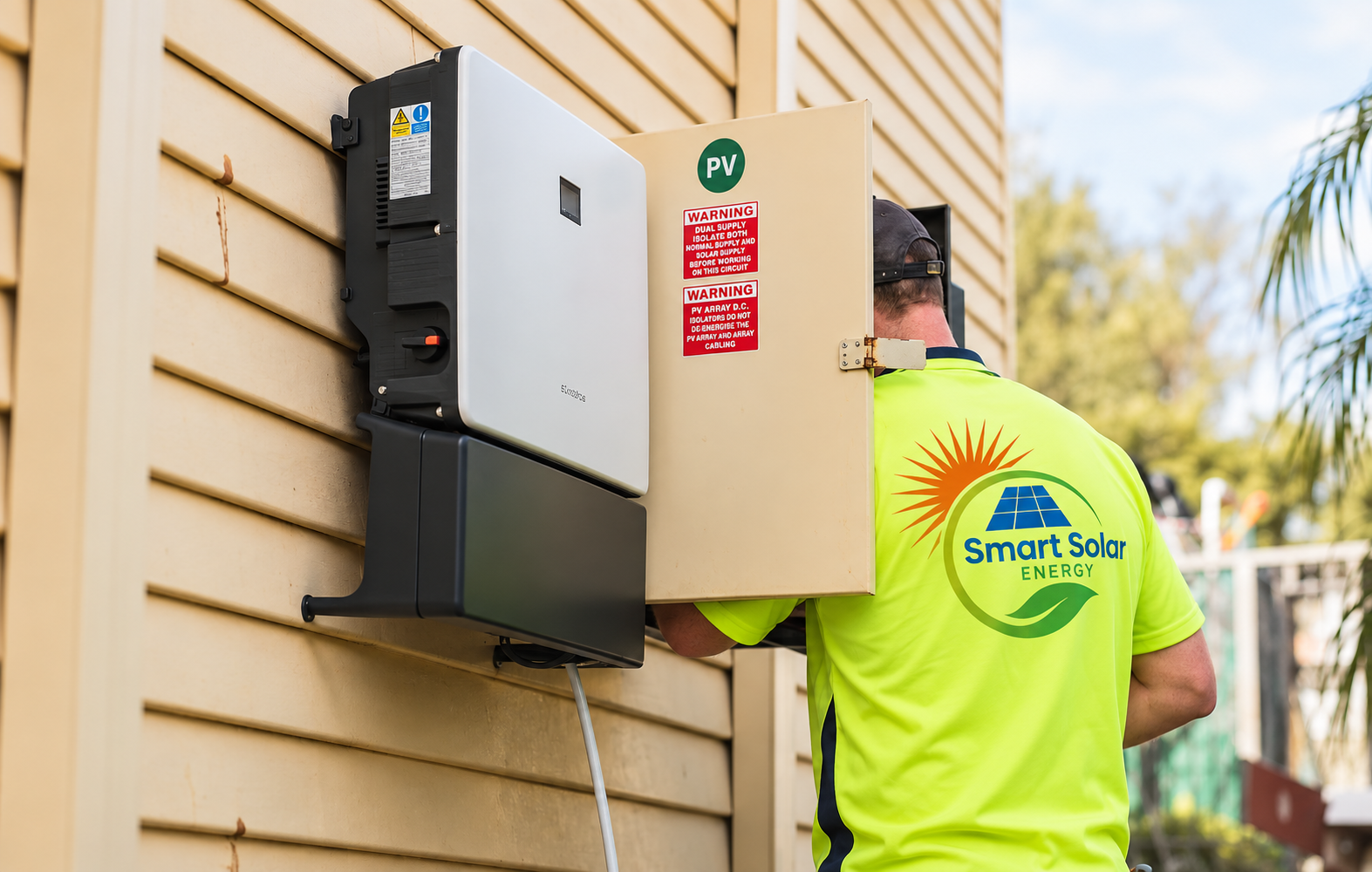 20kWh solar battery system installed at a large Australian home